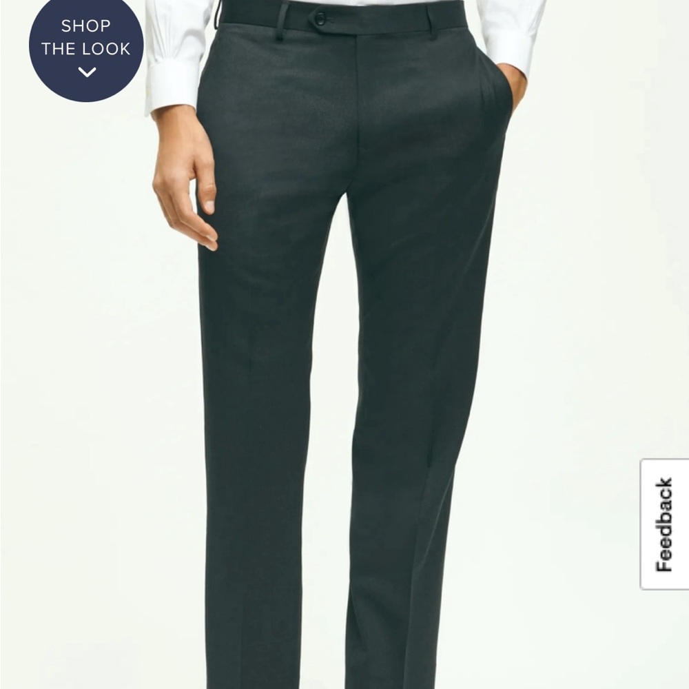 Brooks Brothers Traditional Fit Wool 1818 Dress Pants